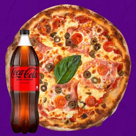 Pizza Mozzarella + Coca Cola